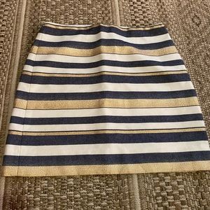 Jcrew new striped skirt